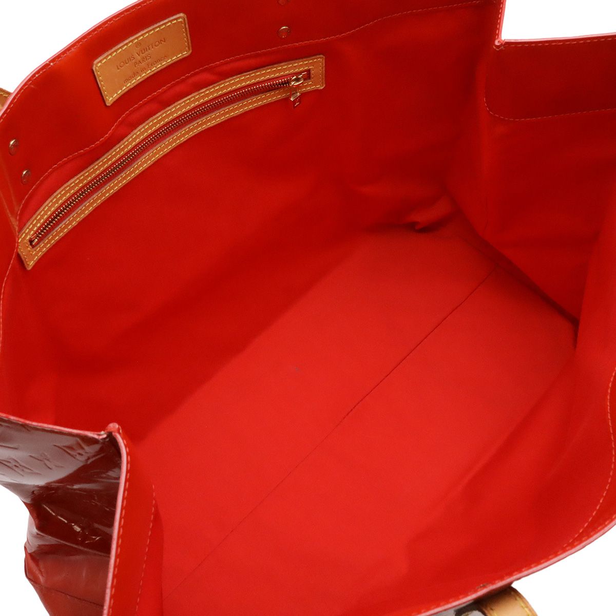 Louis Vuitton Monogram Vernis Reade GM Tote Large Shoulder Bag Patent Rouge — view 8