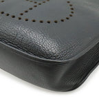 Hermes Evelyne I 1 GM Shoulder Bag Taurillon Clemence Black Silver — view 3