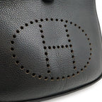 Hermes Evelyne I 1 GM Shoulder Bag Taurillon Clemence Black Silver — view 6