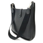 Hermes Evelyne I 1 GM Shoulder Bag Taurillon Clemence Black Silver — view 2