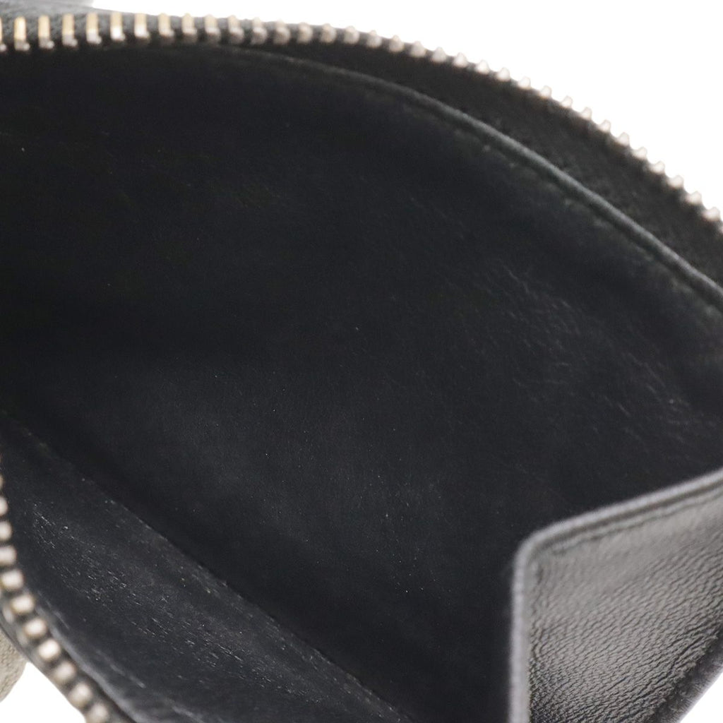 Bottega Veneta Intrecciato Coin Purse Card Case Leather Black — view 5