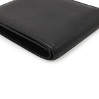 Louis Vuitton Taiga Portefeuille Marco NM Bifold Wallet Leather Noir Black — view 3