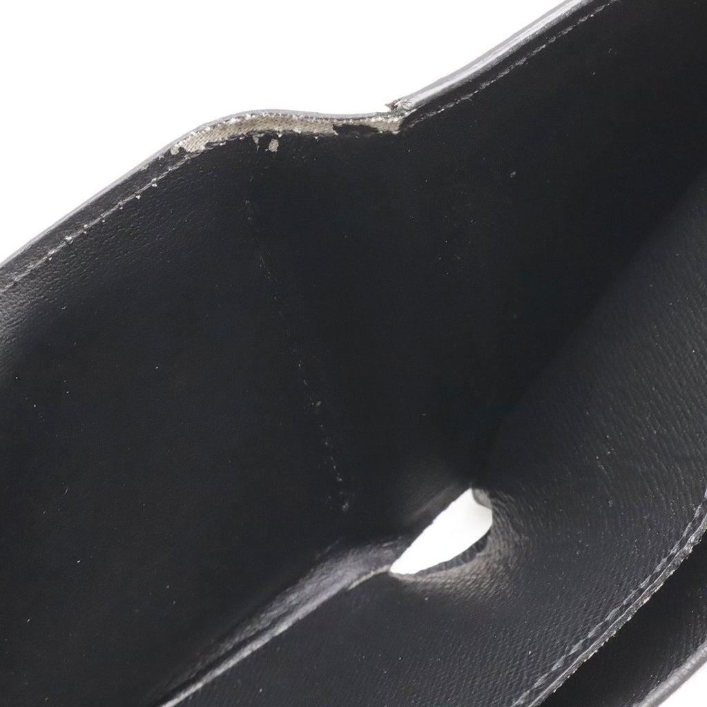 Louis Vuitton Taiga Portefeuille Marco NM Bifold Wallet Leather Noir Black — view 6