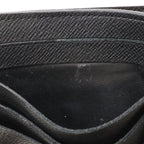 Louis Vuitton Taiga Portefeuille Marco NM Bifold Wallet Leather Noir Black — view 8