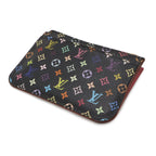 Louis Vuitton Monogram Multicolor Pochette Cles Coin Purse Noir Grenard — view 2