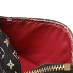 Louis Vuitton Monogram Multicolor Pochette Cles Coin Purse Noir Grenard — view 8