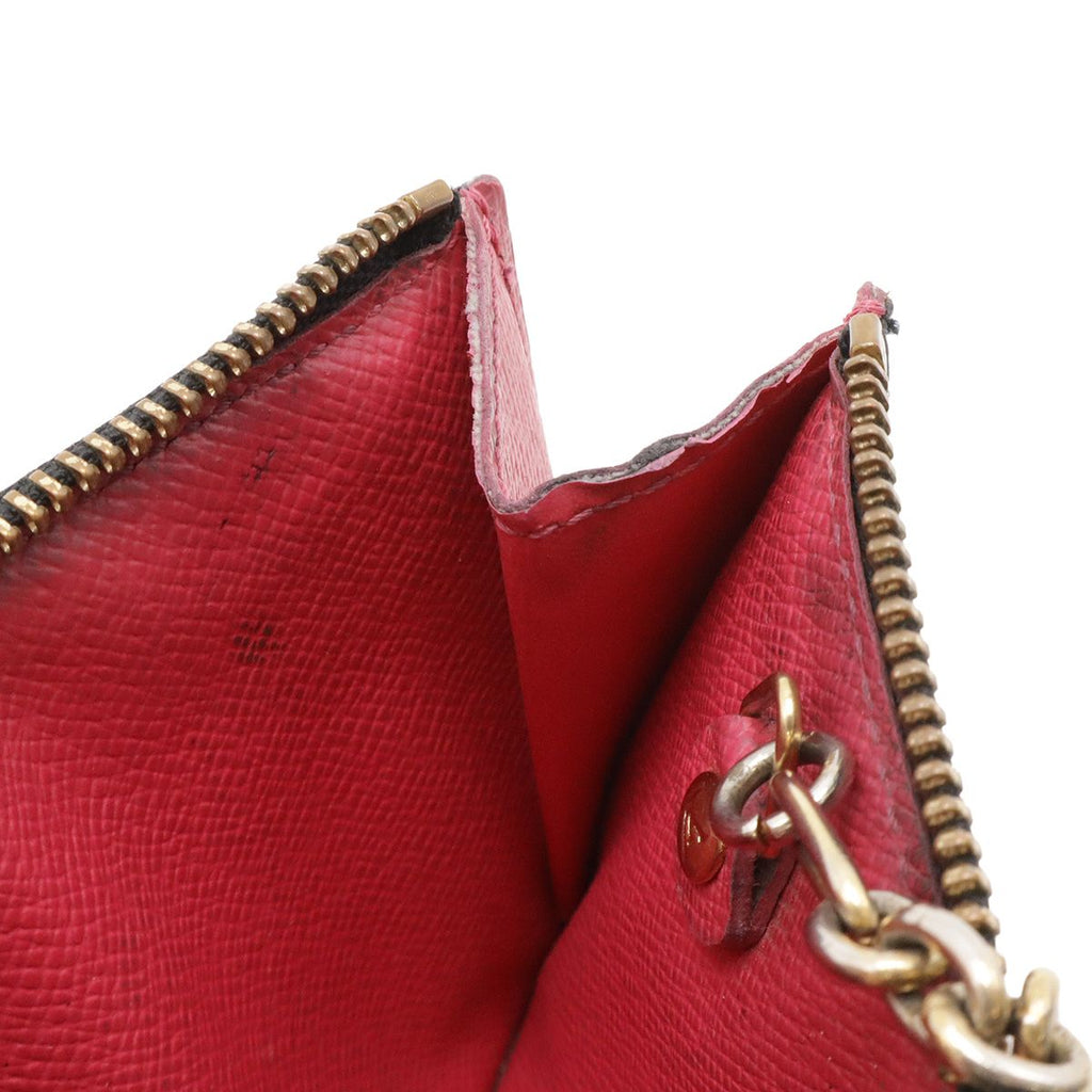 Louis Vuitton Monogram Multicolor Pochette Cles Coin Purse Noir Grenard — view 6