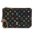 Louis Vuitton Monogram Multicolor Pochette Cles Coin Purse Noir Grenard