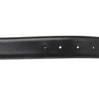 Hermes Belt Buckle Reversible Leather Black Brown Gold 75 — view 6