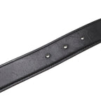 Hermes Chaine D'Ancre Reversible Belt Leather Black Blue Gray Silver 80 — view 6