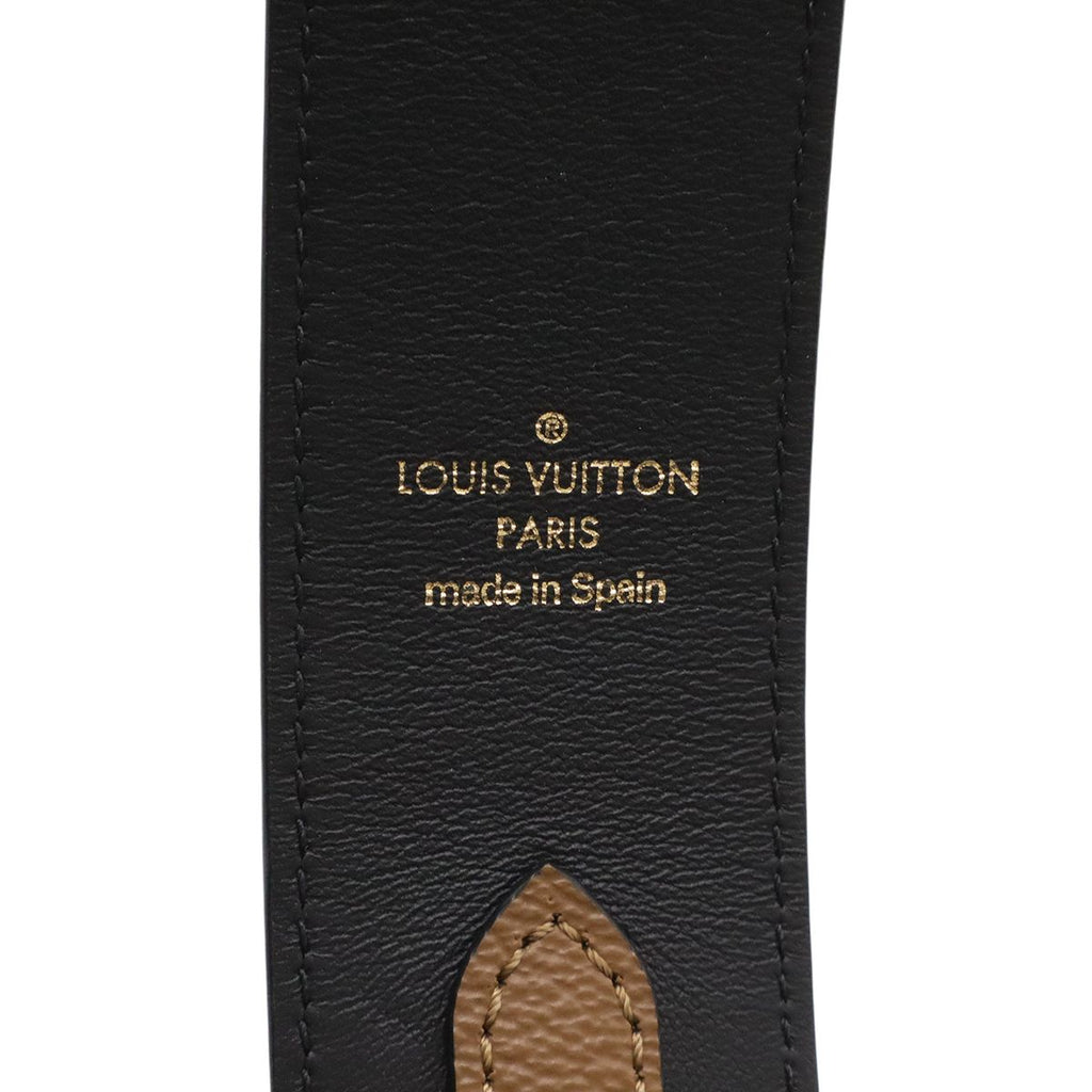 Louis Vuitton Monogram Reverse Shoulder Strap Non Adjustable Brown Light Silver — view 5