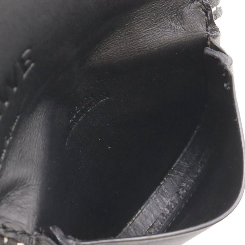 Loewe Anagram Heel Pouch Mini Shoulder Bag Pochette Calf Leather Black — view 7