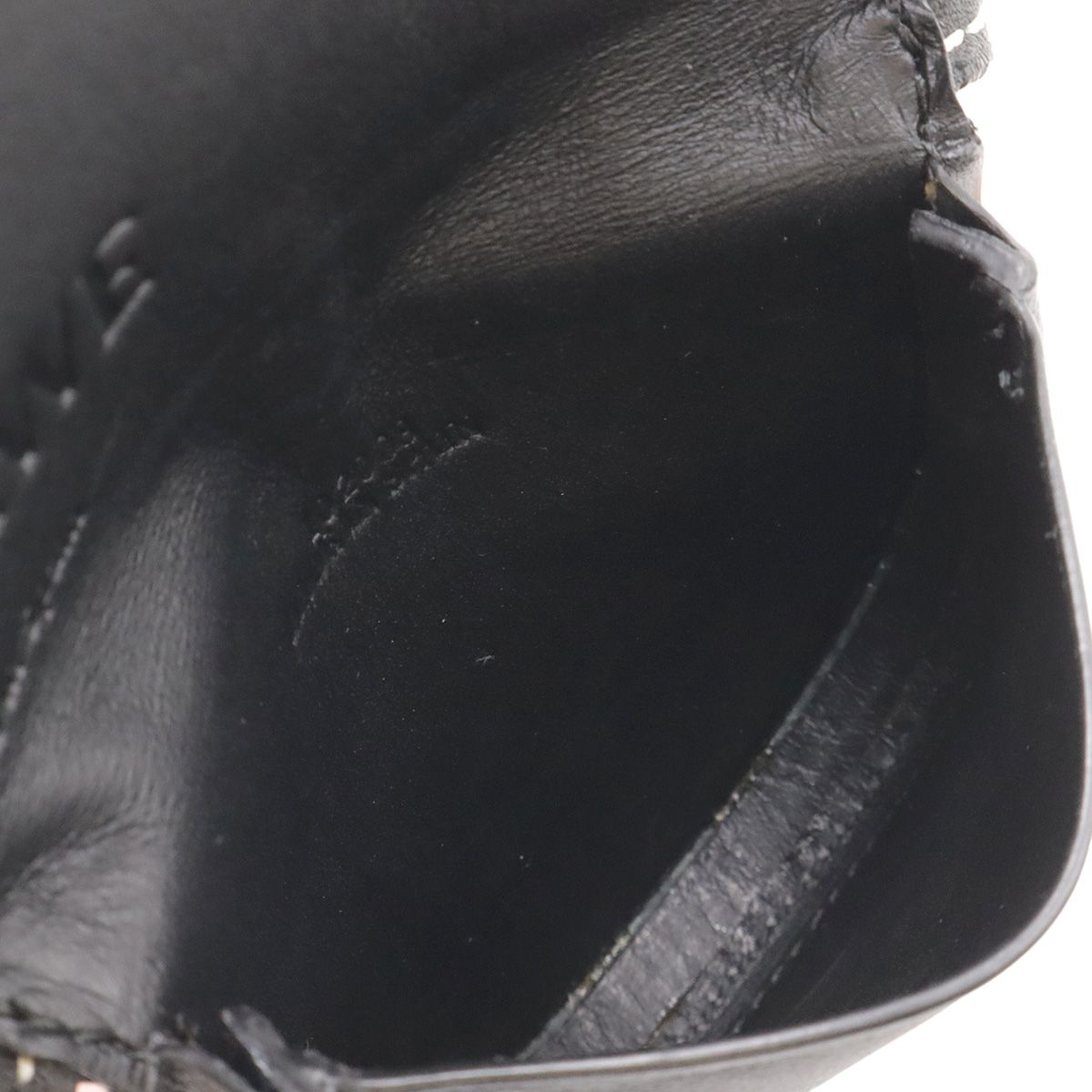 Loewe Anagram Heel Pouch Mini Shoulder Bag Pochette Calf Leather Black — view 7