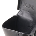 Loewe Anagram Heel Pouch Mini Shoulder Bag Pochette Calf Leather Black — view 8