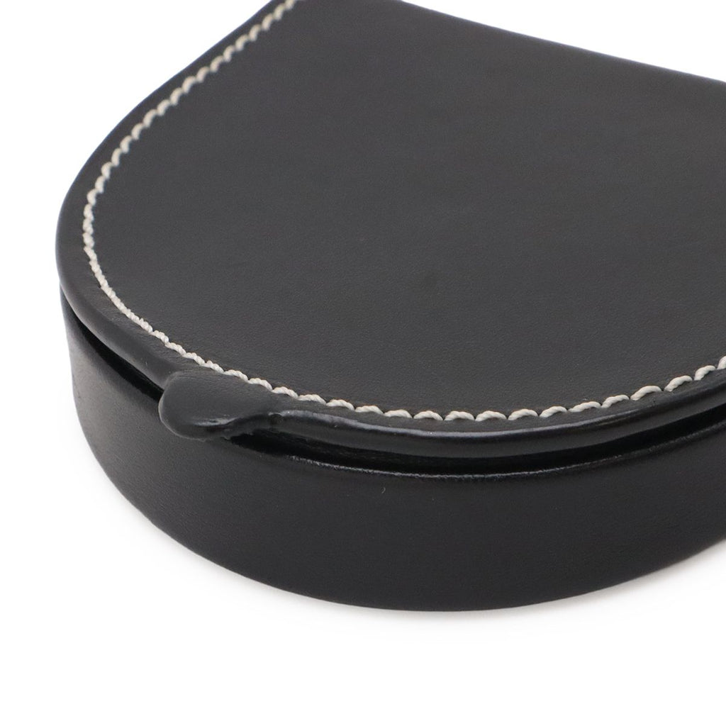 Loewe Anagram Heel Pouch Mini Shoulder Bag Pochette Calf Leather Black — view 3