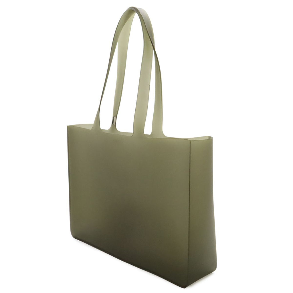 Chanel Logo Lava Tote Shoulder Bag Semi Clear Gray — view 2