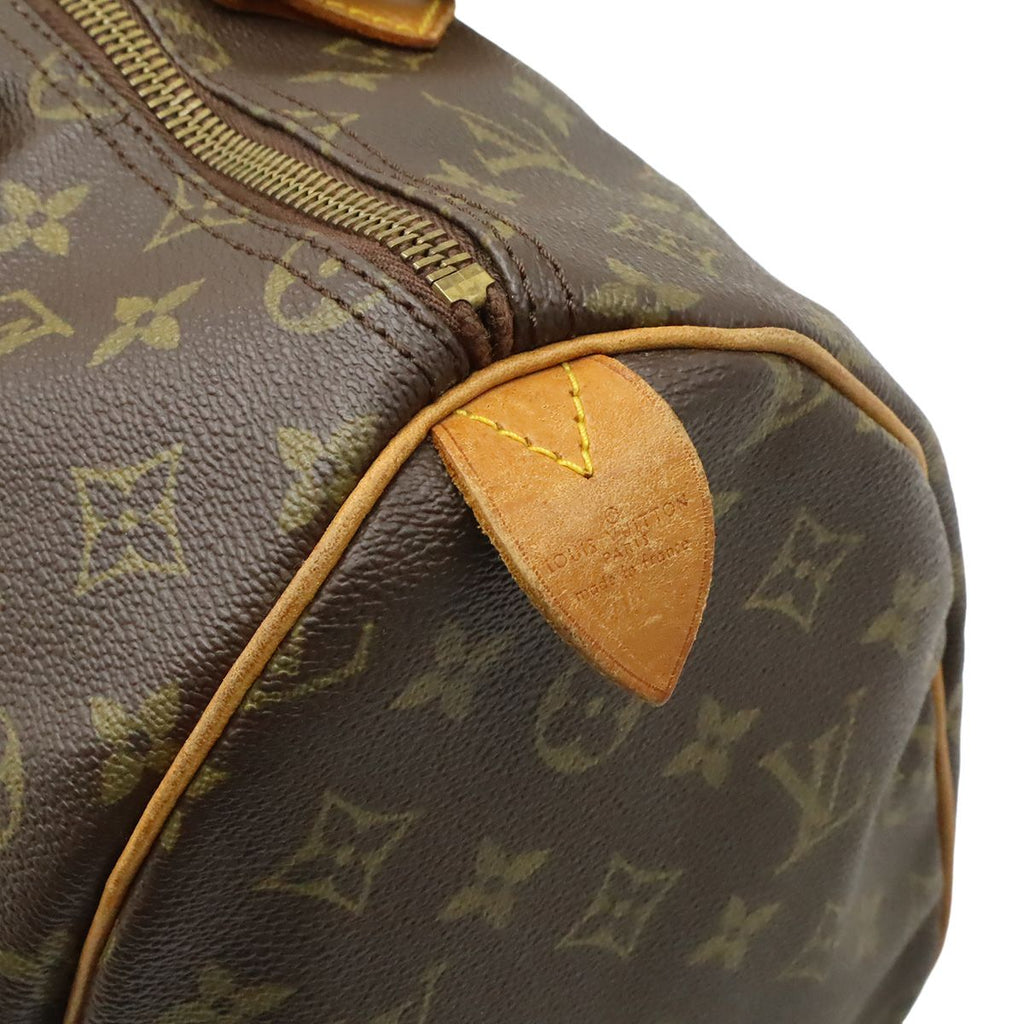 Louis Vuitton Monogram Speedy 35 Mini Boston Bag Purse — view 8