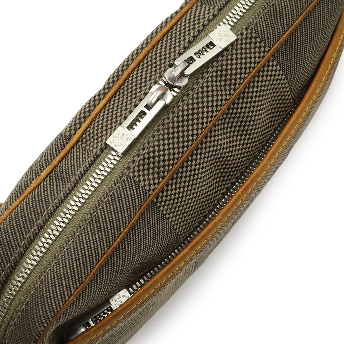 Louis Vuitton Damier Geant Acrobat Belt Bag Canvas Leather Tail Khaki — view 6