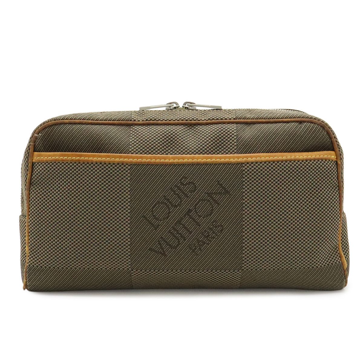 Louis Vuitton Damier Geant Acrobat Belt Bag Canvas Leather Tail Khaki