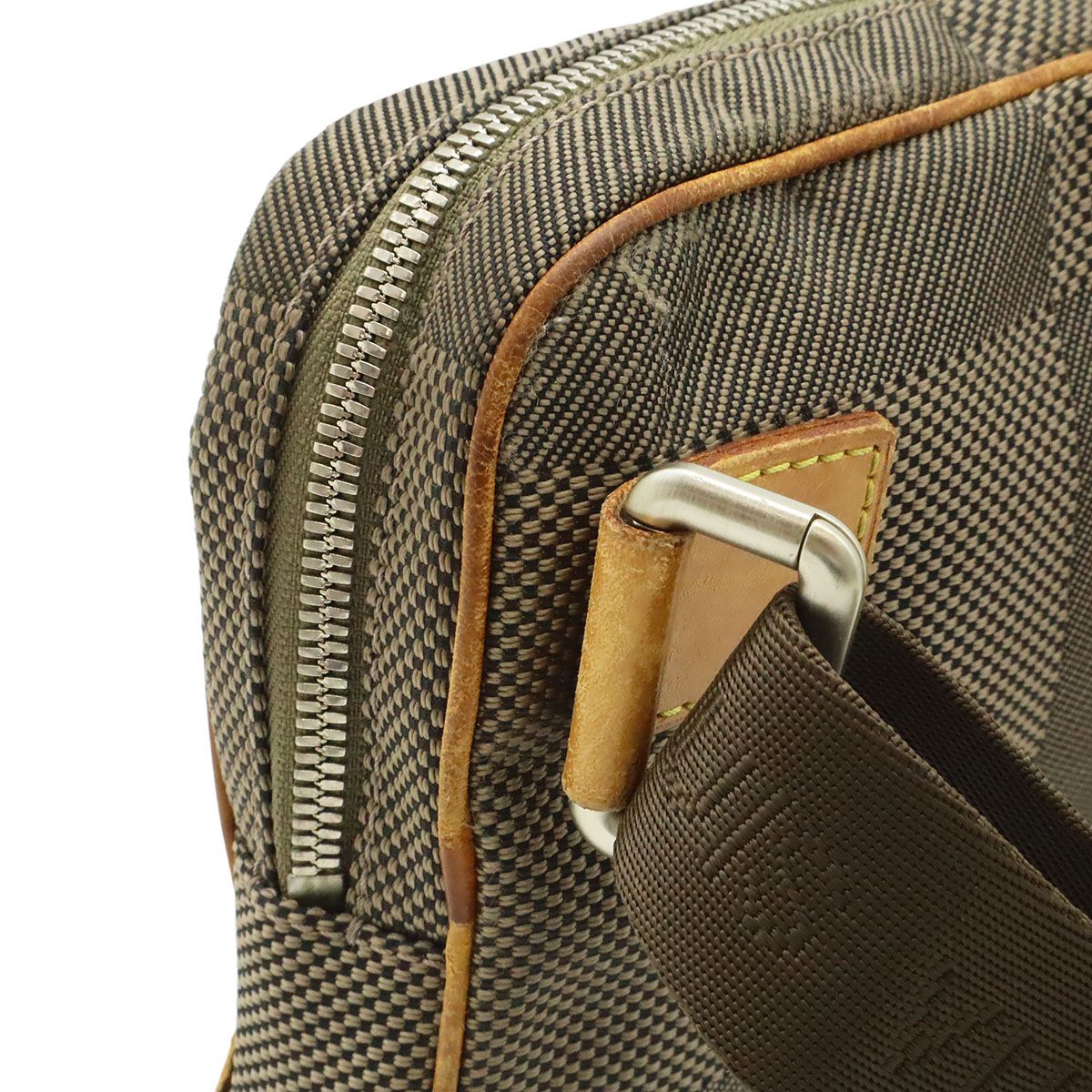 Louis Vuitton Damier Geant Acrobat Belt Bag Canvas Leather Tail Khaki — view 4
