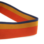 Hermes Cavalier Shoulder Bag Canvas Natural Orange Yellow Navy Silver — view 6