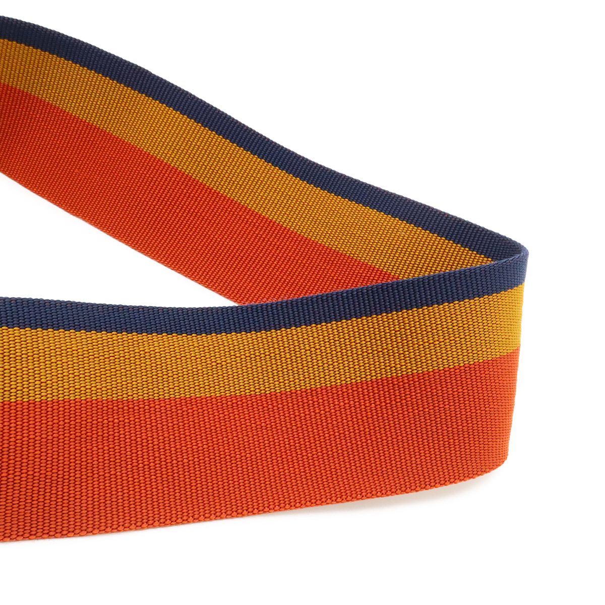 Hermes Cavalier Shoulder Bag Canvas Natural Orange Yellow Navy Silver — view 6