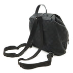 Gucci GG Canvas Jackie Line Backpack Leather Black Silver — view 2