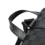 Gucci GG Canvas Jackie Line Backpack Leather Black Silver — view 4