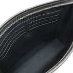 Louis Vuitton Taiga Pochette Voyage MM Clutch Calf Leather Noir Black — view 5
