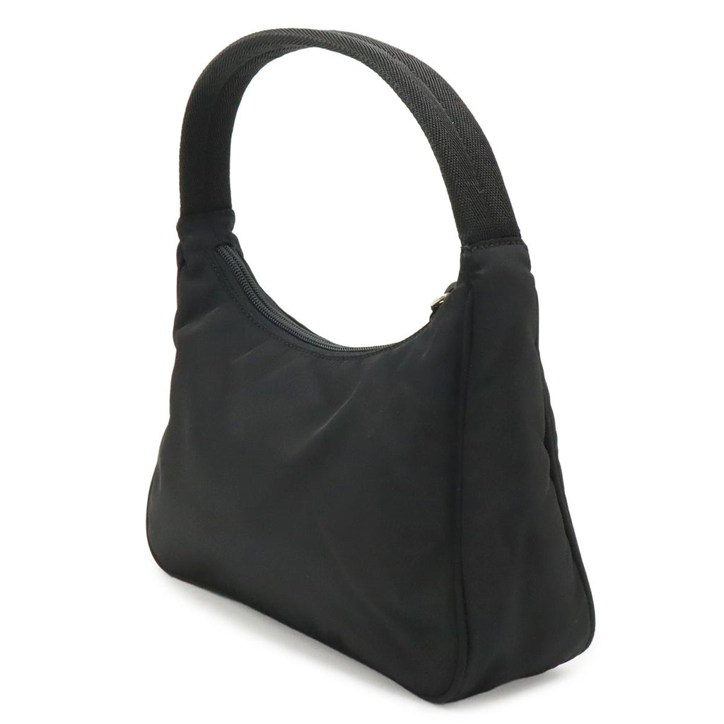 Prada Triangle Logo Sports Pouch Handbag Case Nylon Nero Black — view 2