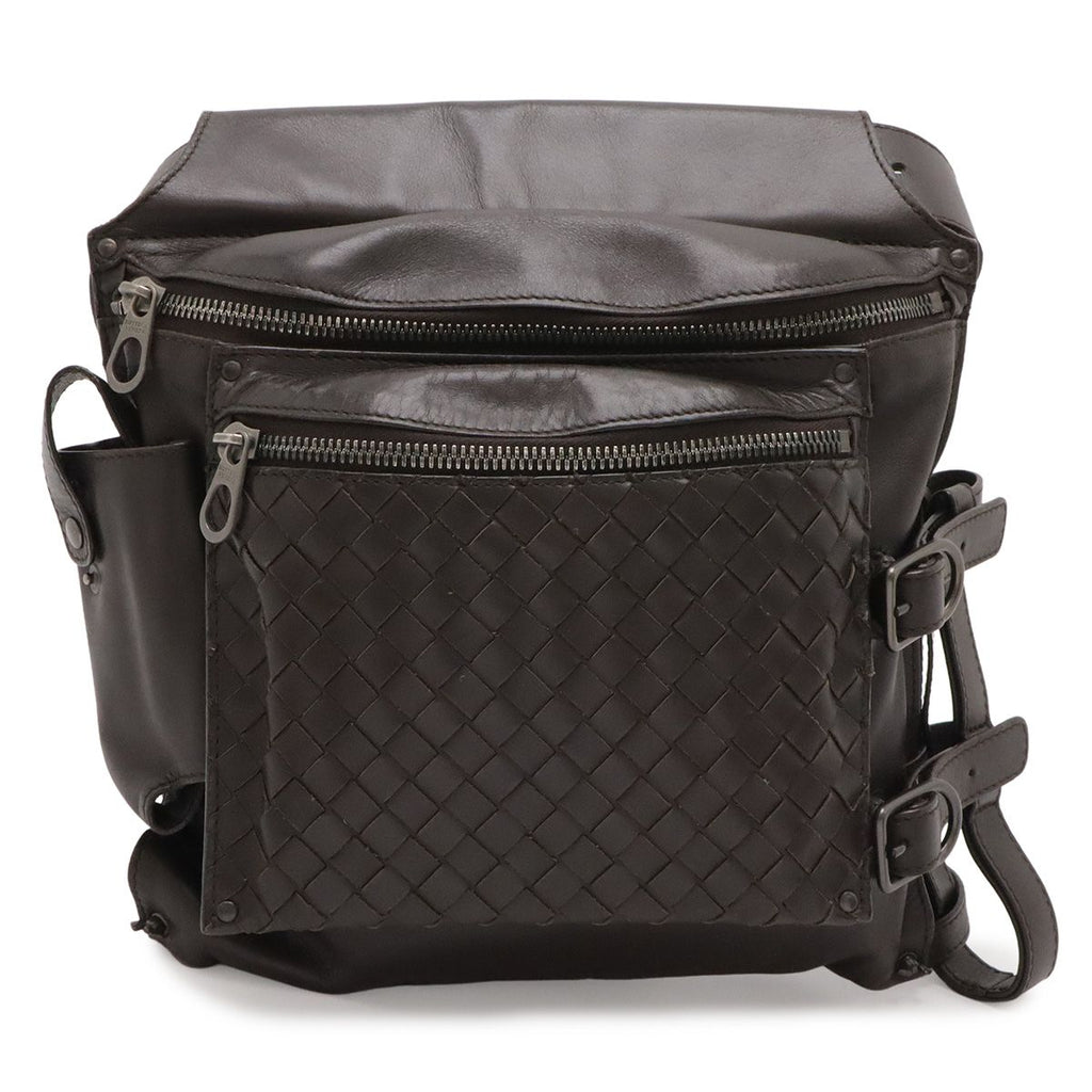 Bottega Veneta Intrecciato Waist Bag Leather Dark Brown