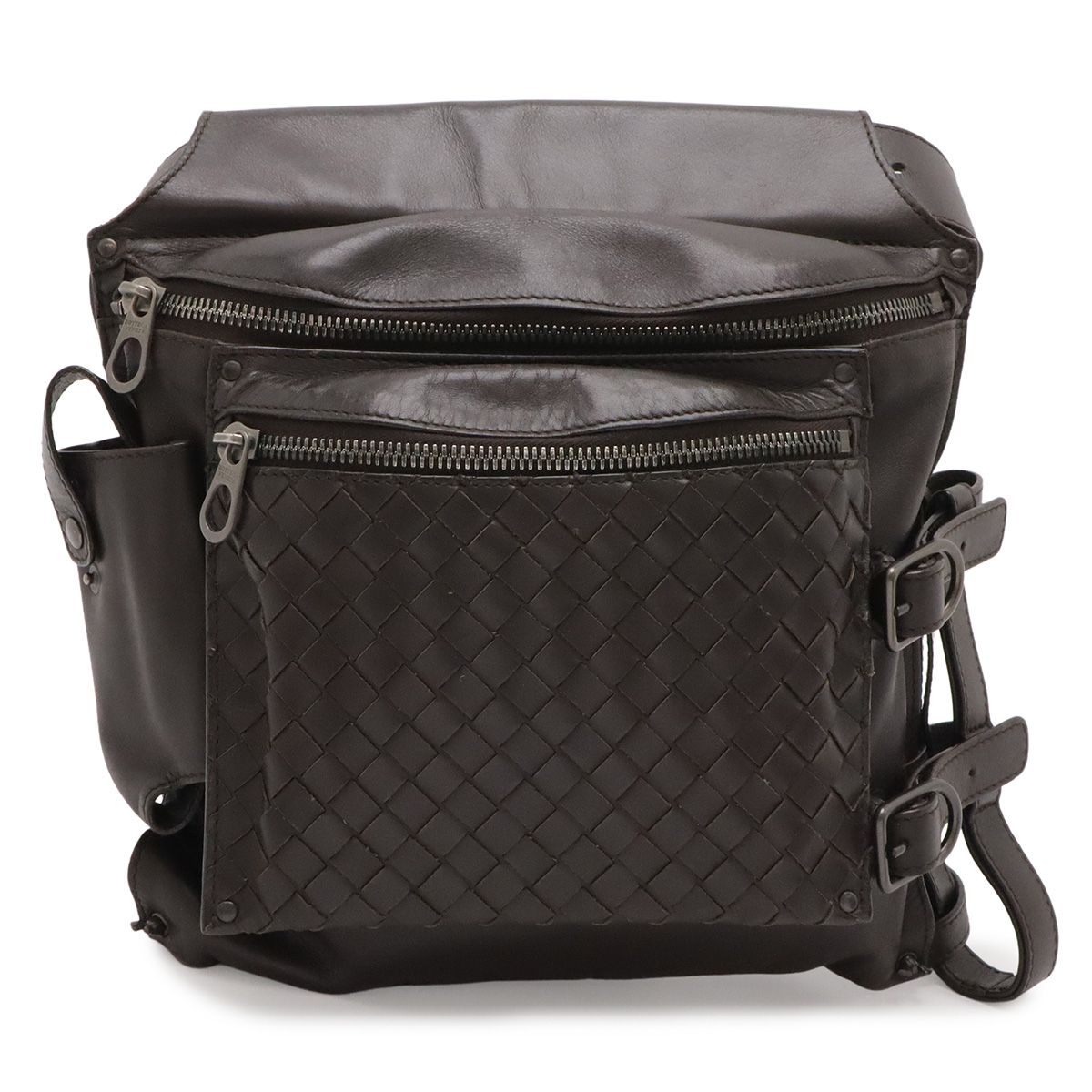 Bottega Veneta Intrecciato Waist Bag Leather Dark Brown