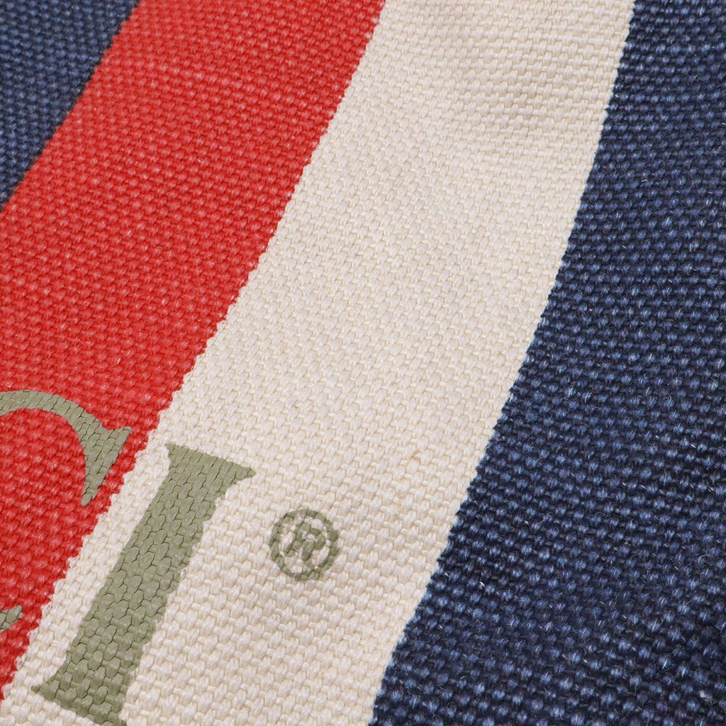 Gucci Print Tricolor Drawstring Backpack Canvas Leather Red Blue — view 4