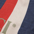 Gucci Print Tricolor Drawstring Backpack Canvas Leather Red Blue — view 4