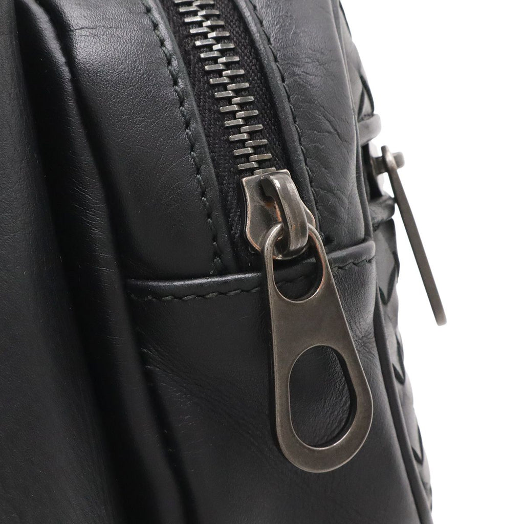 Bottega Veneta Intrecciato Belt Bag Waist Pouch Leather Black — view 4