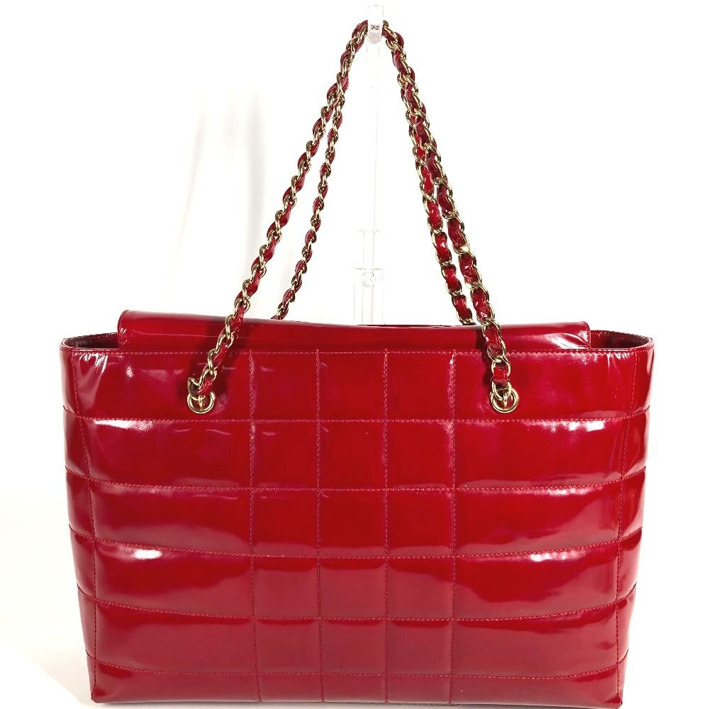 Chanel Shoulder Bag CC Logo Choco Bar Enamel — view 2