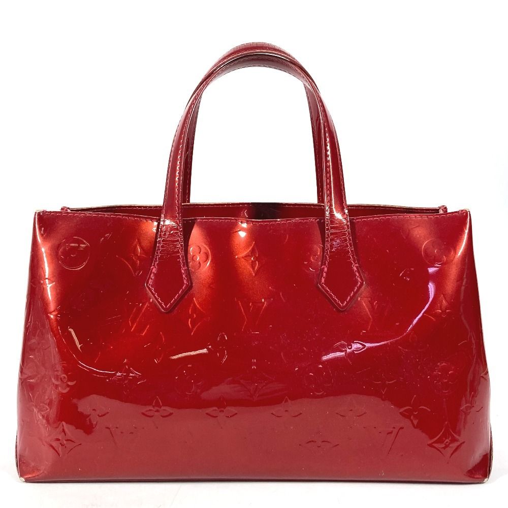 Louis Vuitton Tote Wilshire PM Monogram Vernis Canvas Pomme D'amour — view 2