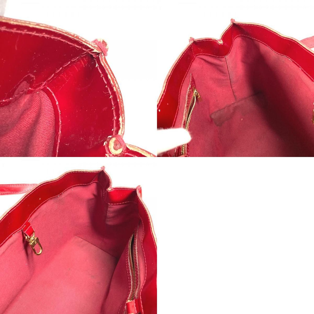 Louis Vuitton Tote Wilshire PM Monogram Vernis Canvas Pomme D'amour — view 9