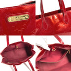 Louis Vuitton Tote Wilshire PM Monogram Vernis Canvas Pomme D'amour — view 8