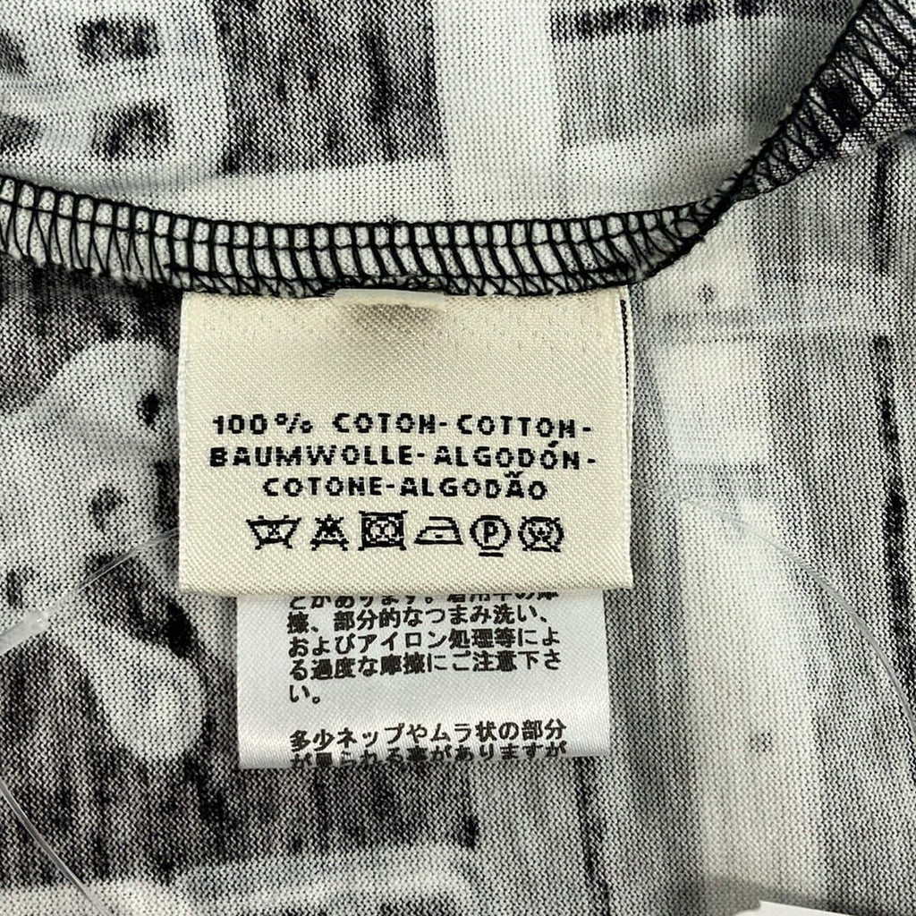 Hermes Short Sleeve T-Shirt 38 M Black White Brown Belt Motif — view 4