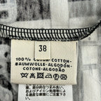 Hermes Short Sleeve T-Shirt 38 M Black White Brown Belt Motif — view 5