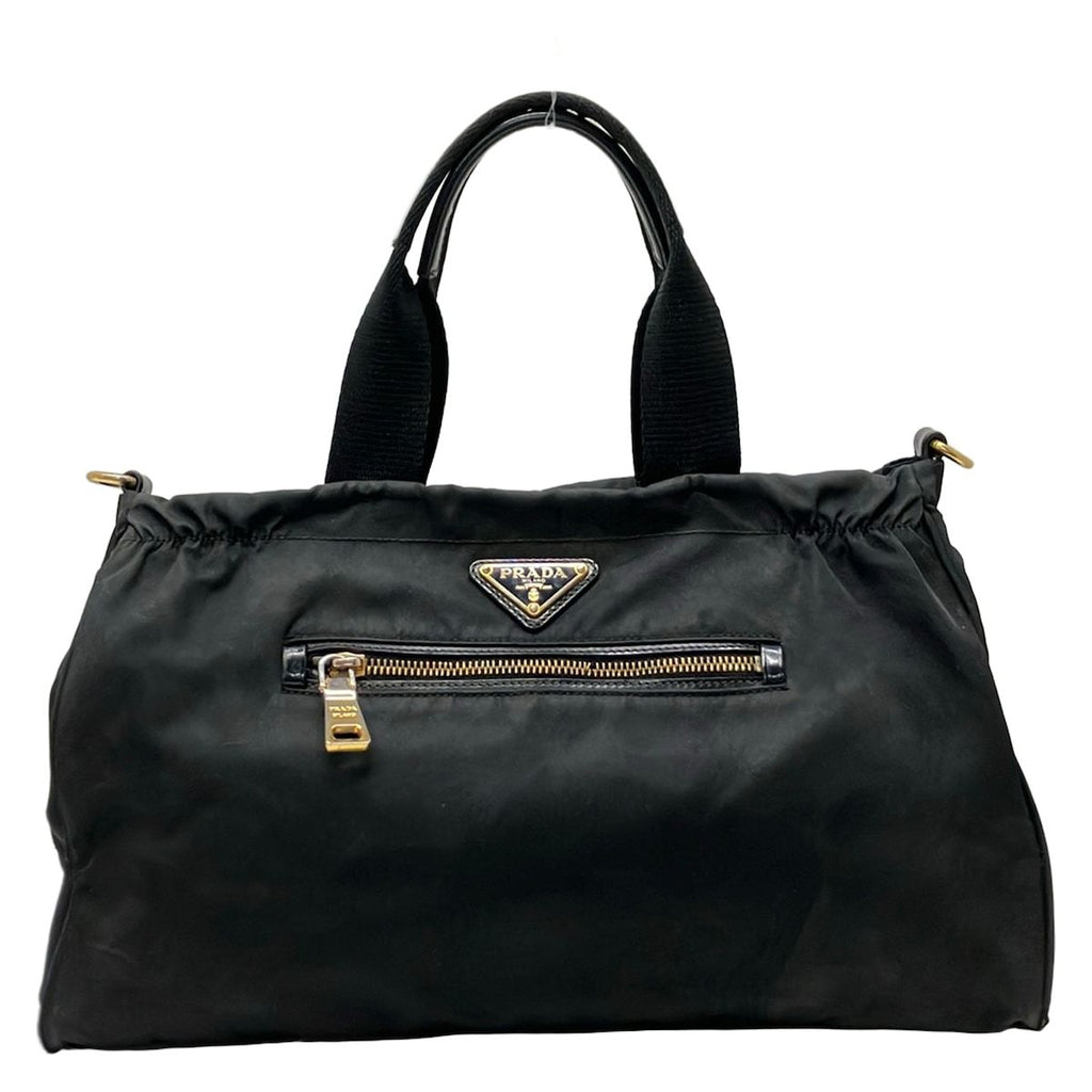 Prada Handbag Black Leather