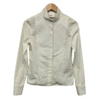 Chanel Long Sleeve Shirt Blouse 36 S Ivory