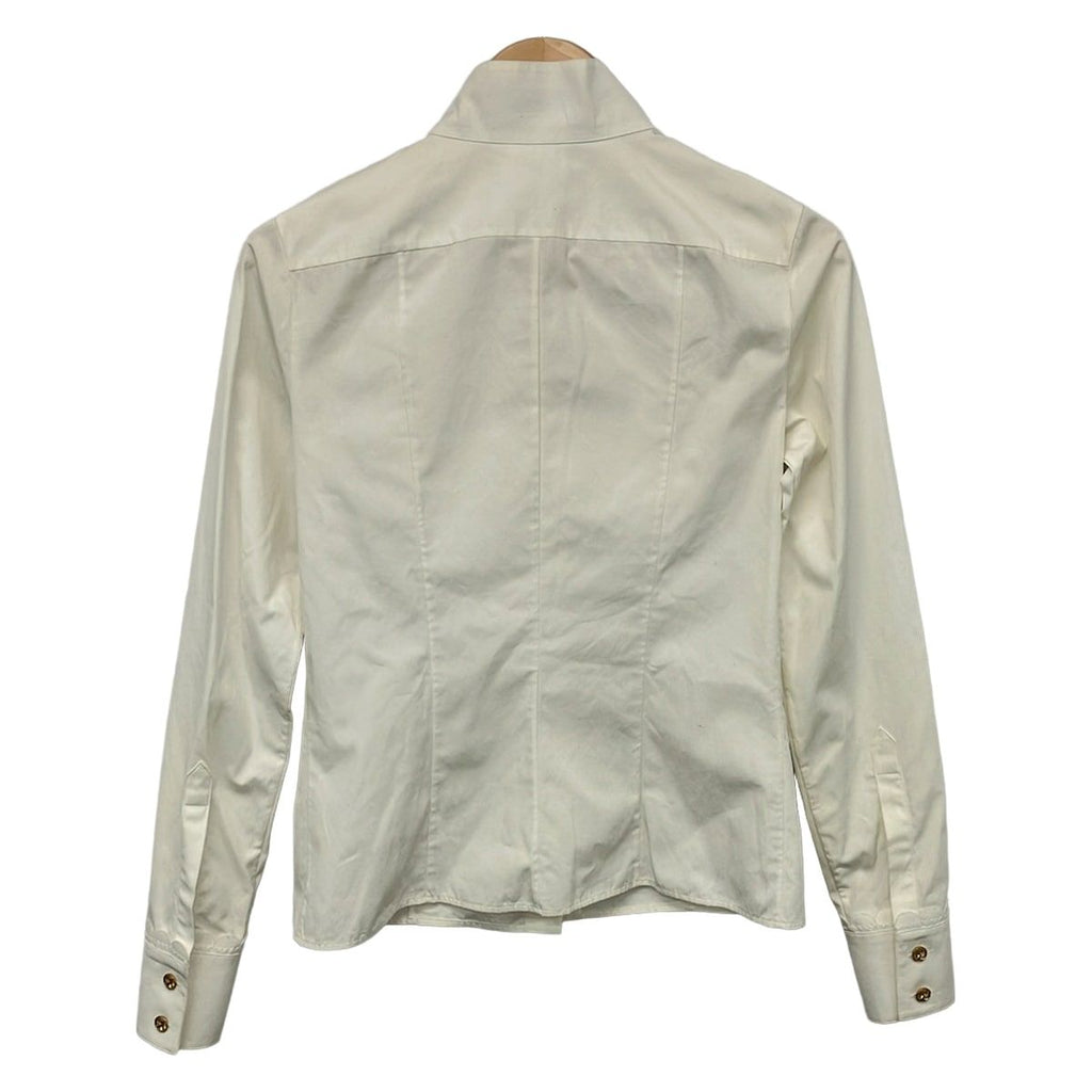 Chanel Long Sleeve Shirt Blouse 36 S Ivory — view 2