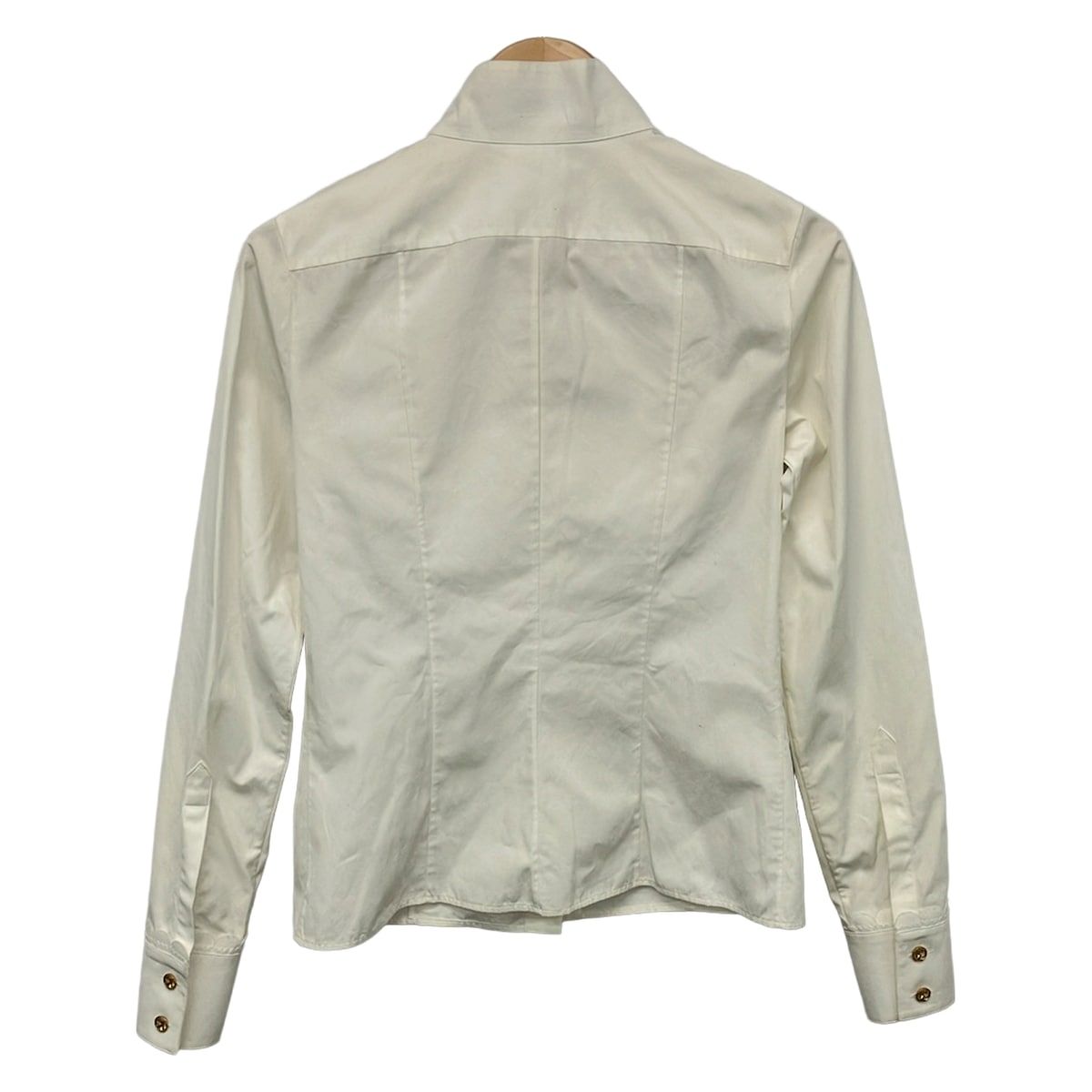 Chanel Long Sleeve Shirt Blouse 36 S Ivory — view 2