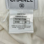 Chanel Long Sleeve Shirt Blouse 36 S Ivory — view 4