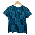 Hermes Short Sleeve T-Shirt 40 M Green Blue Navy Modern Buckle