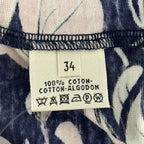 Hermes Short Sleeve T-Shirt 34 S Navy Pink Flamingo Party — view 4