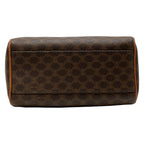 Celine Handbag Macadam Pattern Dark Brown Mini Boston Leather — view 5
