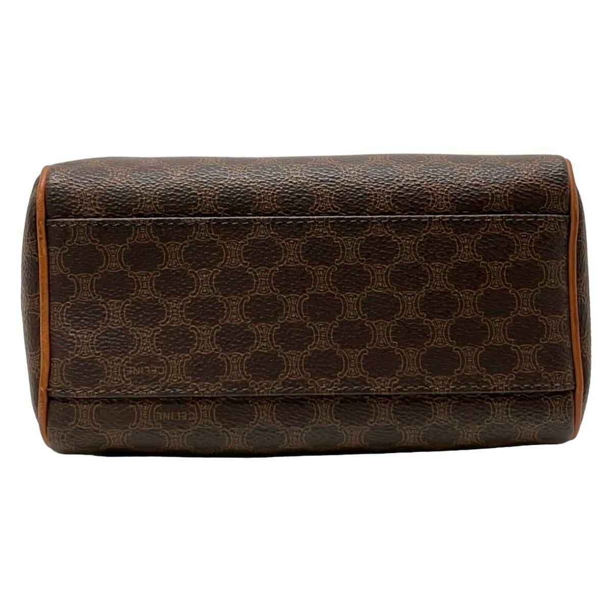 Celine Handbag Macadam Pattern Dark Brown Mini Boston Leather — view 5